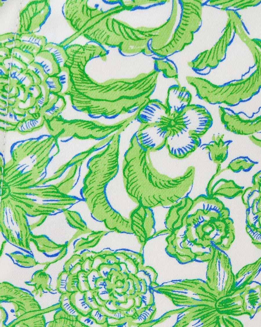 New Lilly Pulitzer Men's Green Floral Print Straight Leg Pants (Size 40) 5