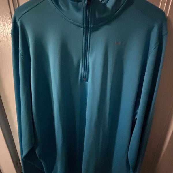 Nike Running Dri-Fit 1/4 Zip Pullover Blue 2XL