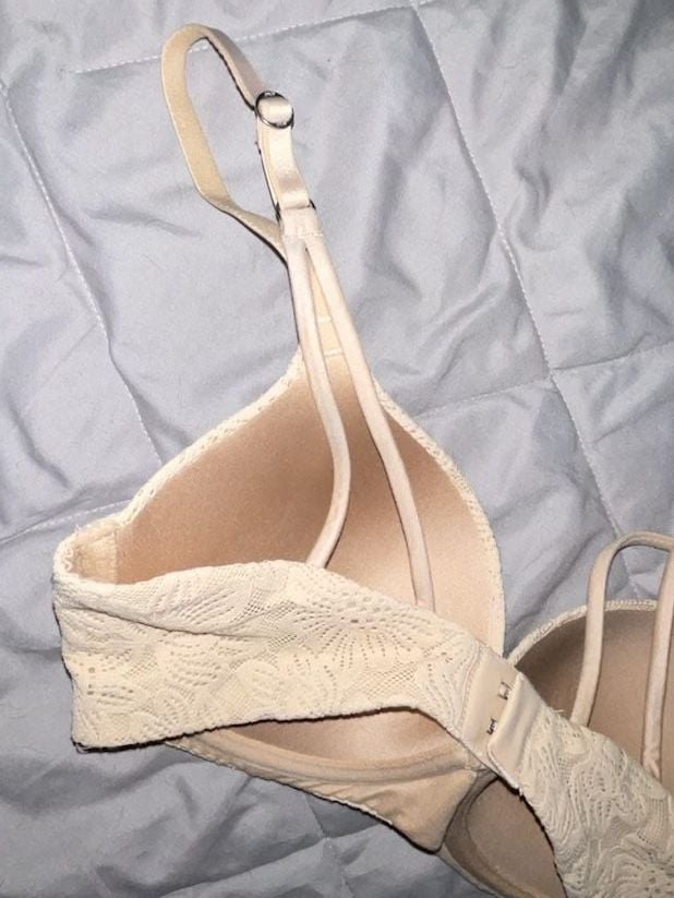 Aerie Sunnie Demi Bra 32D Nude Lace 4