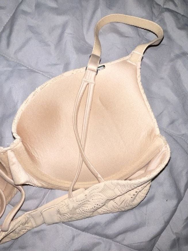 Aerie Sunnie Demi Bra 32D Nude Lace 5