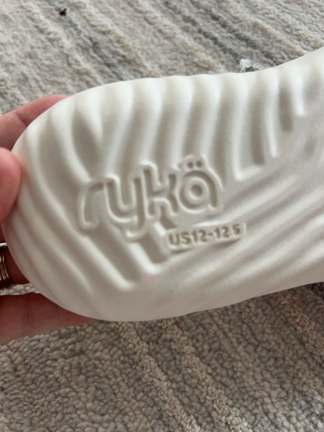 Ryka Arch Support Clog Slides White Size 12-12.5 7