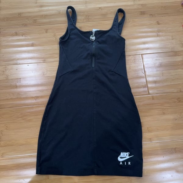 Nike Air Women's Half Zip Tank Dress XS Black Casual Sport DM6458-010 NWT