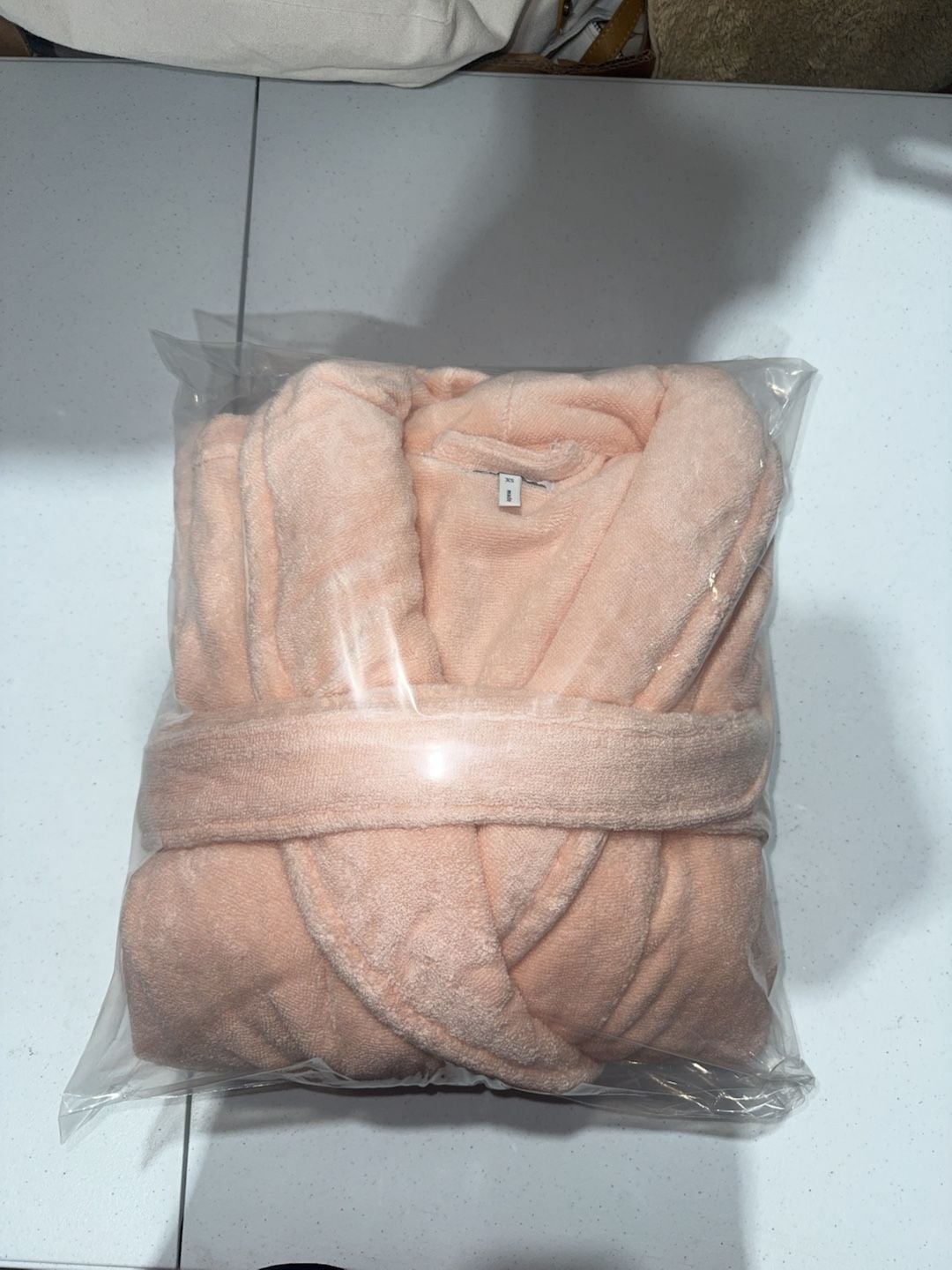 Cozy Earth Women's Plush Bathrobe Peach Size XS 3