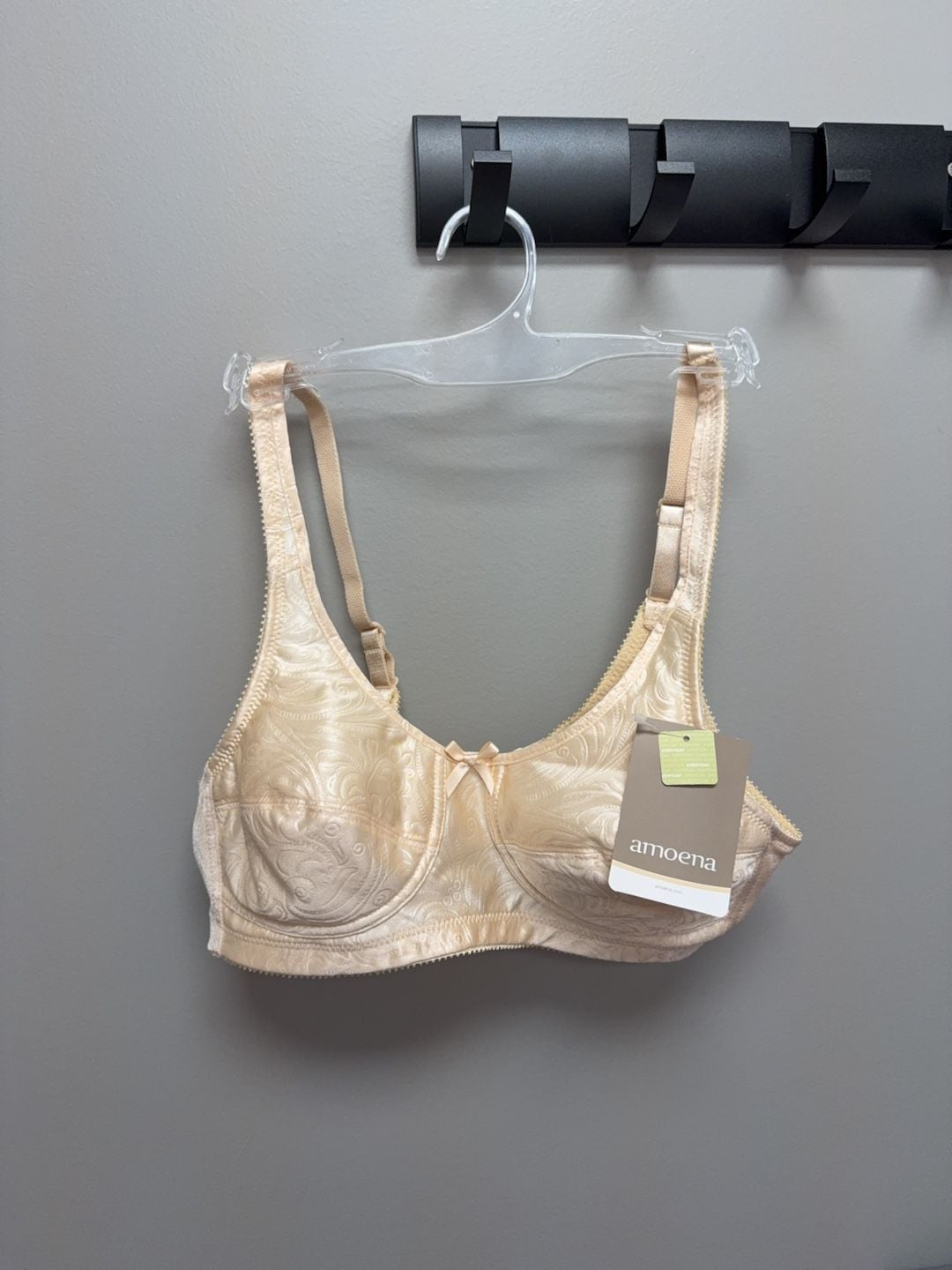 Amoena Everyday Mastectomy Bra Beige Jacquard size 36 AA 2