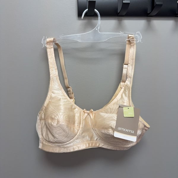 Amoena Everyday Mastectomy Bra Beige Jacquard size 36 AA