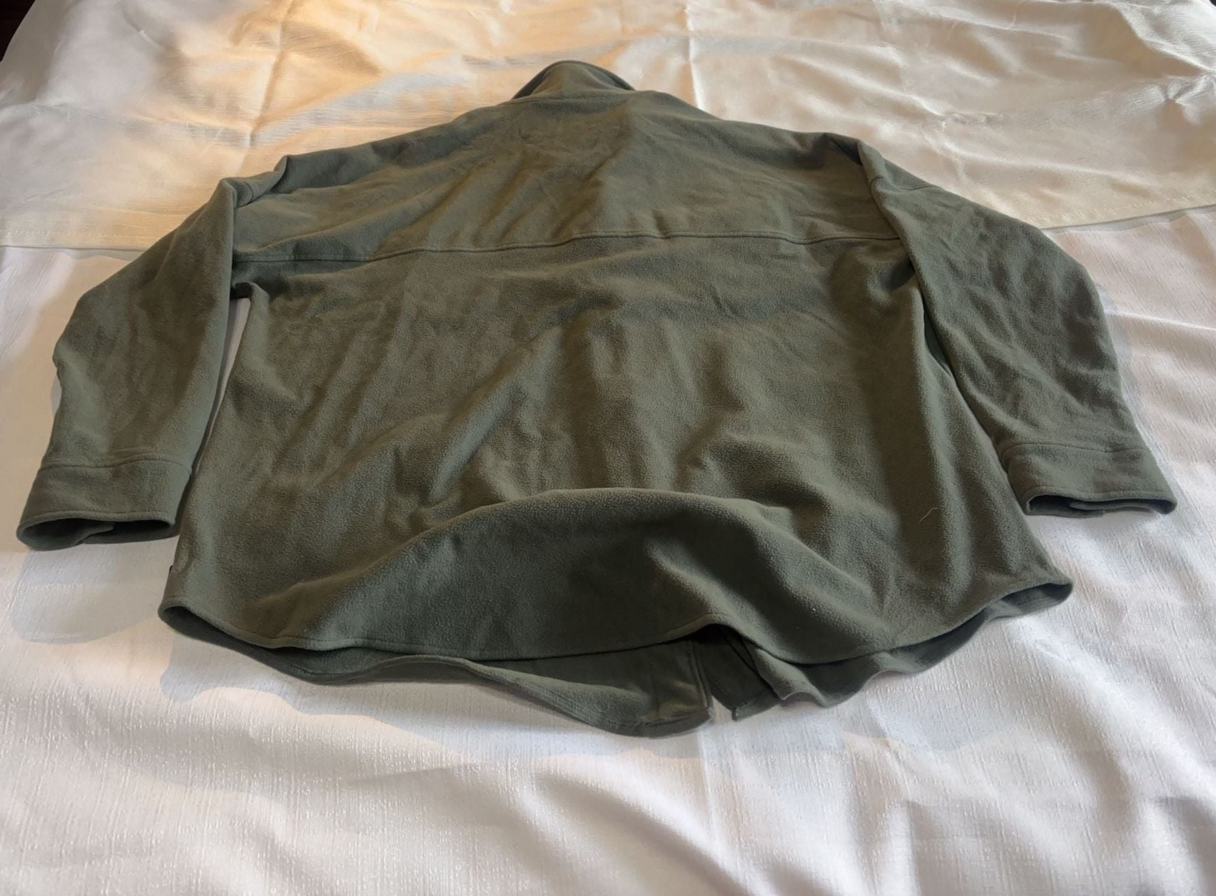 Mondetta Olive Green Fleece Button-Down Shirt Jacket XL 6