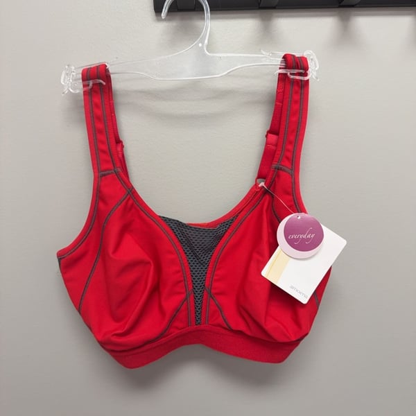 Amoena Everyday Mastectomy Sports Bra Red size 36C