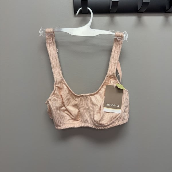 Amoena Mastectomy Bra Nude Textured Wireless size 38 AA