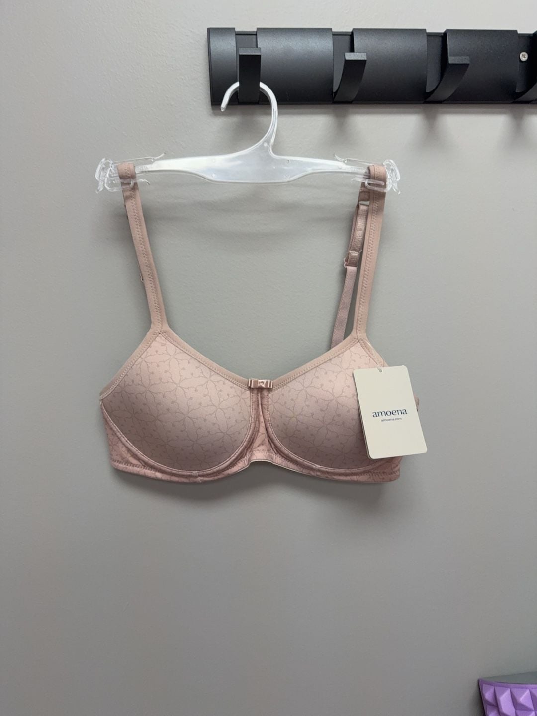 Amoena Mastectomy Bra Nude Floral Print size 32 A 1