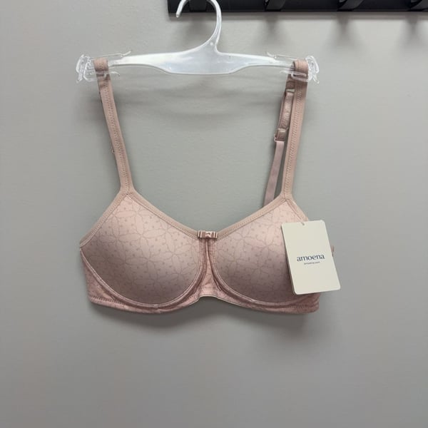 Amoena Mastectomy Bra Nude Floral Print size 32 A 