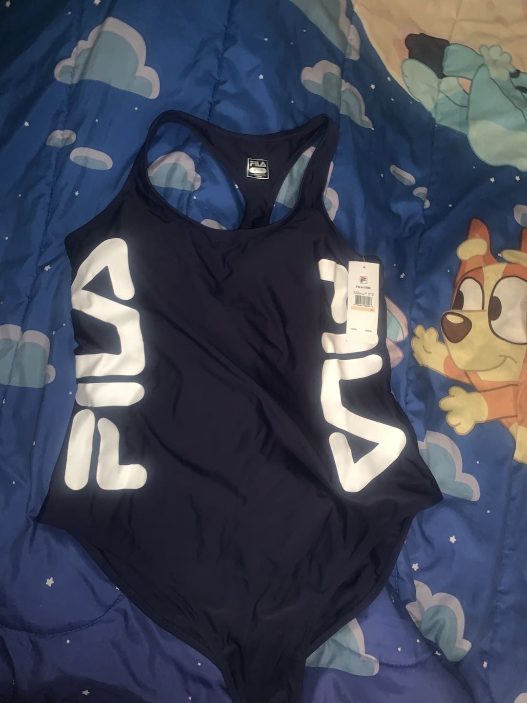 Fila St. Tropez One-Piece Swimsuit Navy Blue Size 2X 1