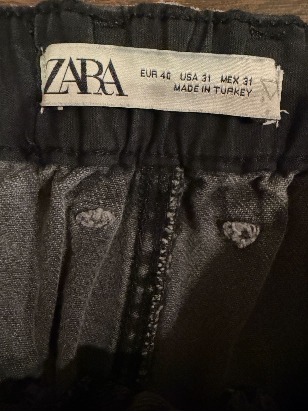 Zara dnwr. EST1975 Elastic Waist Tapered Jeans Size 31 2