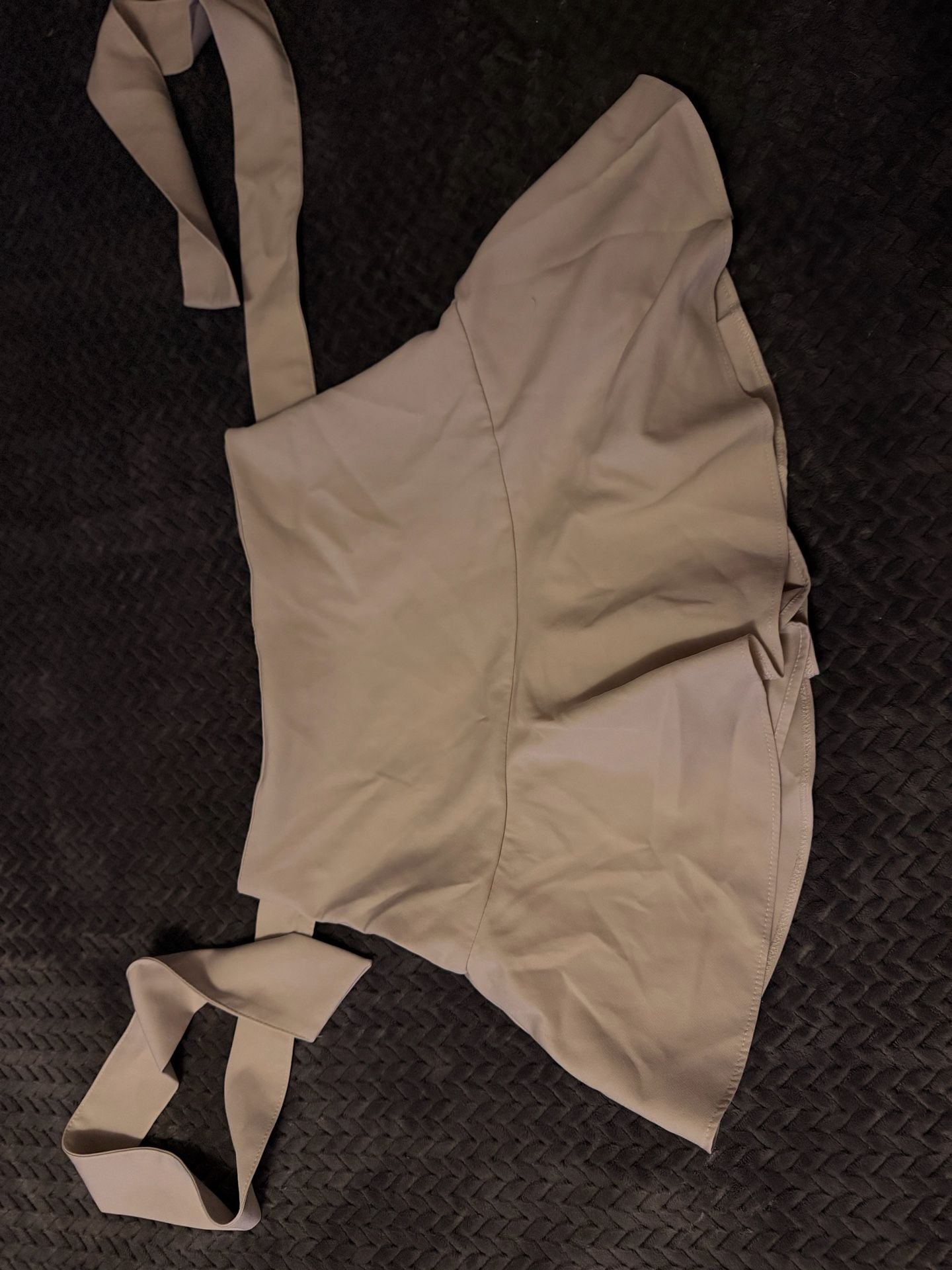 Zara Skort Size S Beige Wrap Tie Front 1