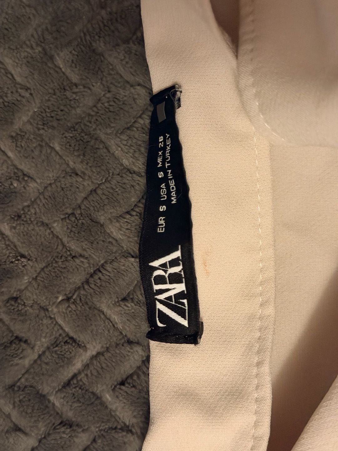 Zara Skort Size S Beige Wrap Tie Front 3