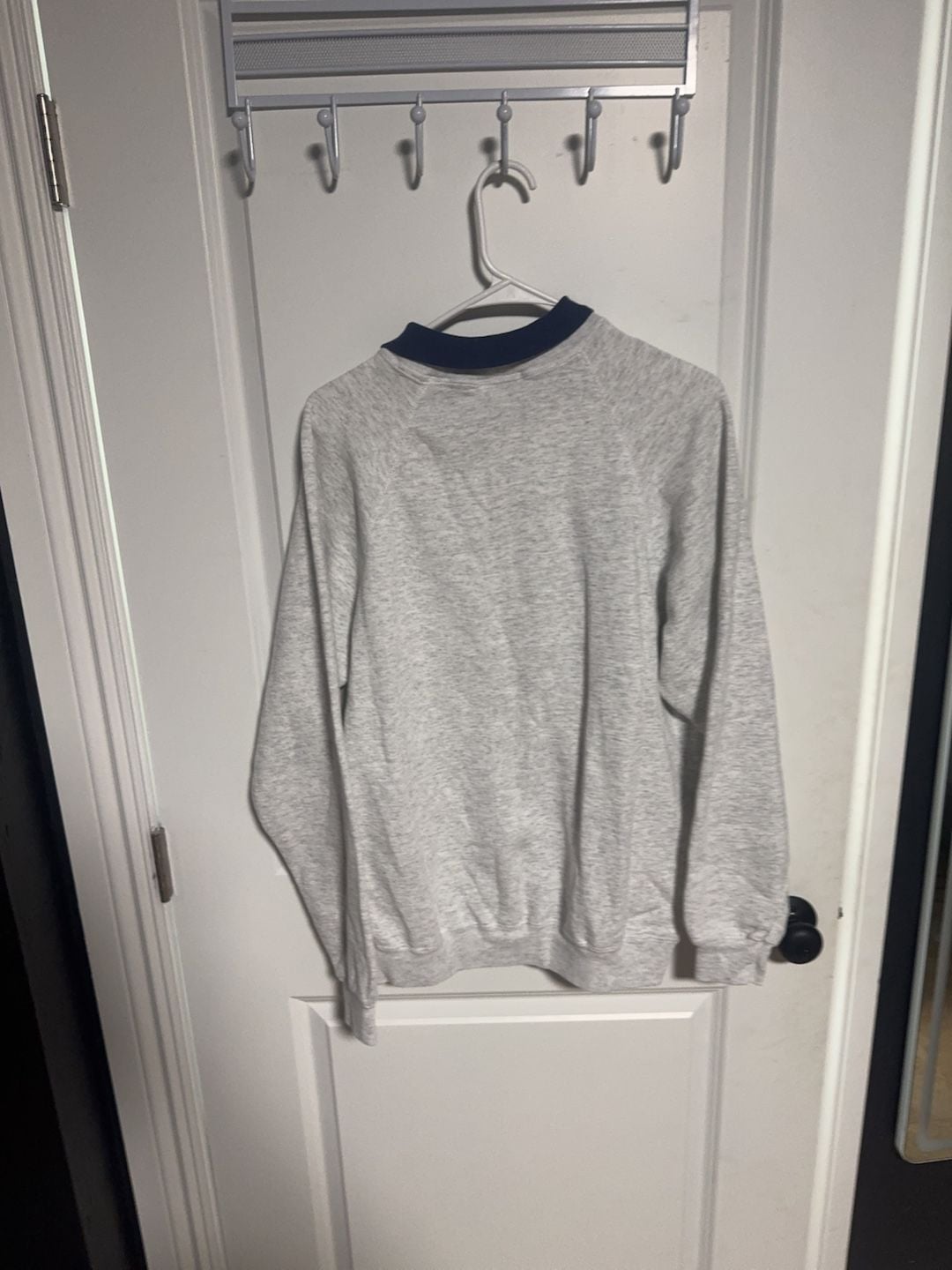 Vintage Lee Golf Sweatshirt Size XL Gray Plaid Applique Collar 4