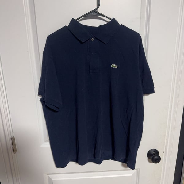 Lacoste Classic Fit Polo Shirt Navy Blue Size XXL