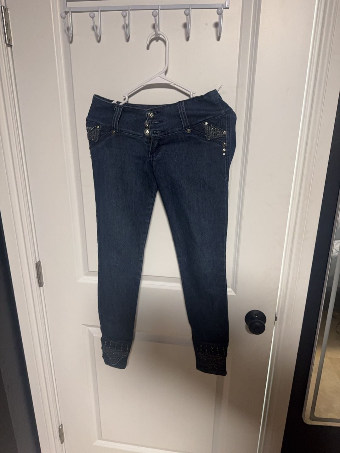Do! Jeans Women's Size 8 Embellished High-Waist Skinny Jeans 2