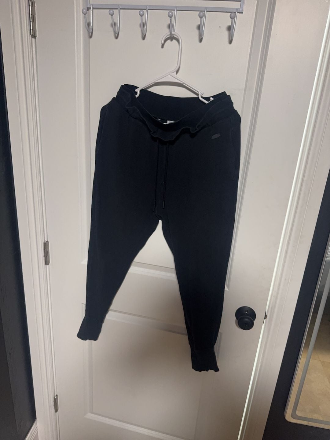 Gymshark Black Ribbed Joggers Size M 2