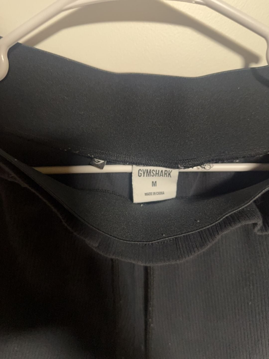 Gymshark Black Ribbed Joggers Size M 4