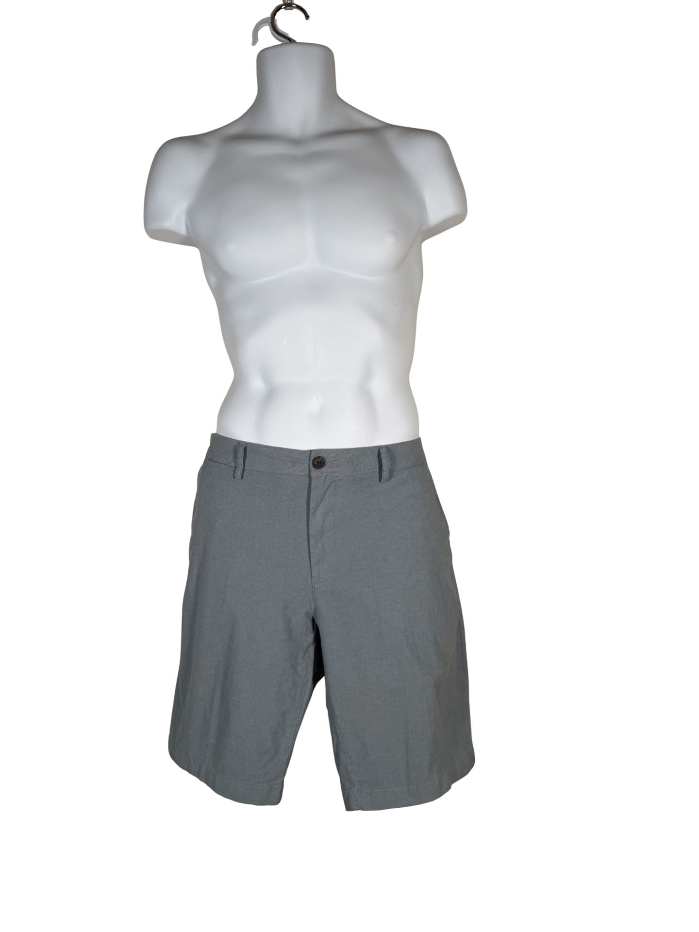 Goodthreads Men's Gray Flat Front Chino Shorts Size 34 2