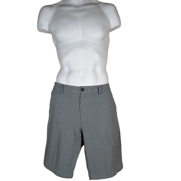 Goodthreads Men's Gray Flat Front Chino Shorts Size 34