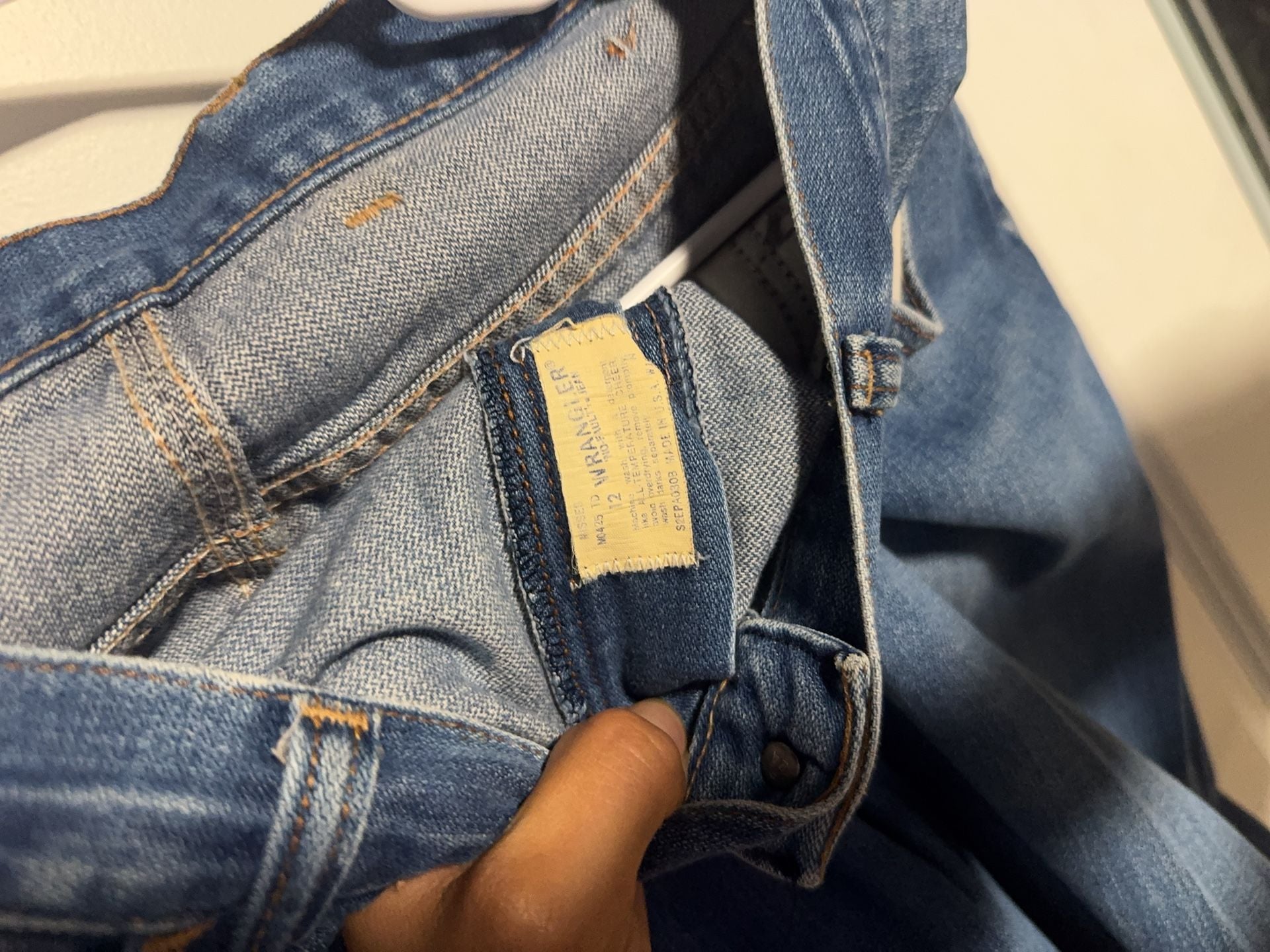 Vintage Lee Jeans High Waisted Size 12L W26 x L34 Blue Denim MADE IN USA 3