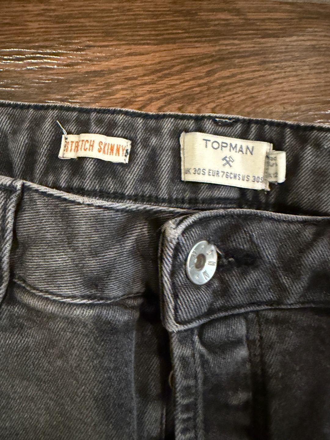 Topman Stretch Skinny Jeans Size 30S 3