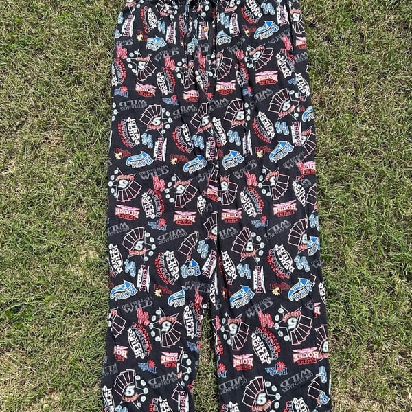 Stafford Men's Size Large Poker Print Cotton Pajama Lounge Pants