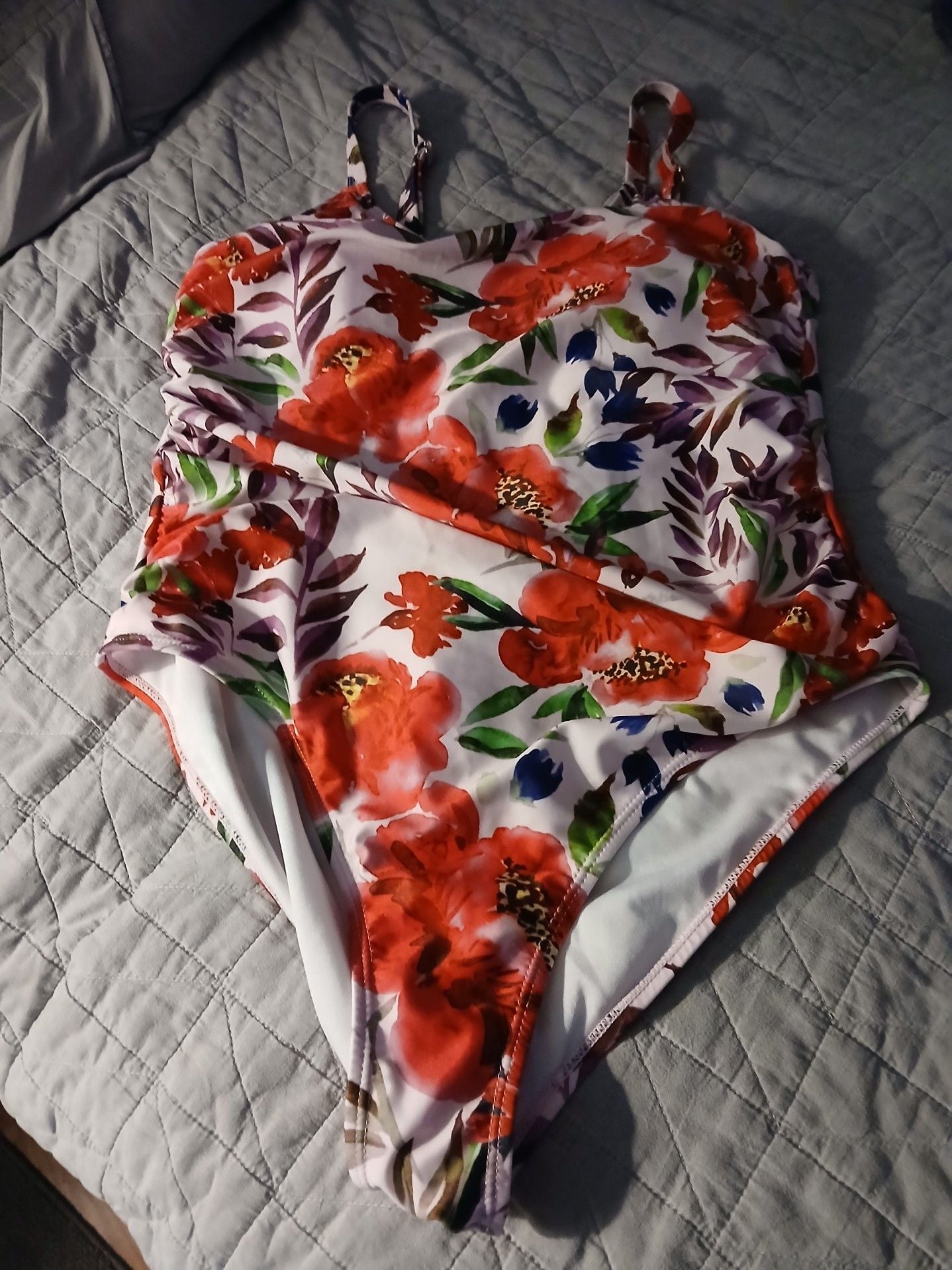 Nicole Miller, Studio Floral One-Piece Swimsuit XL 2
