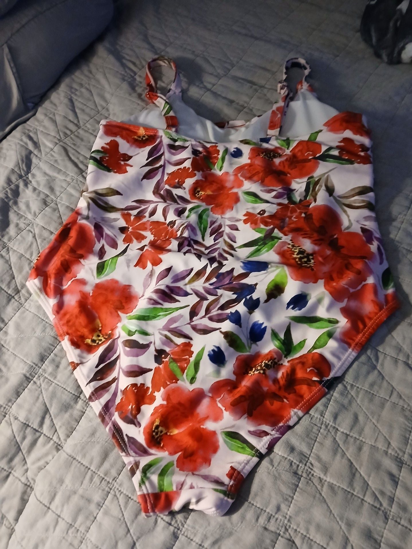 Nicole Miller, Studio Floral One-Piece Swimsuit XL 3