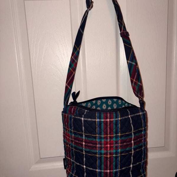 Vera Bradley Quilted Plaid Crossbody Bag