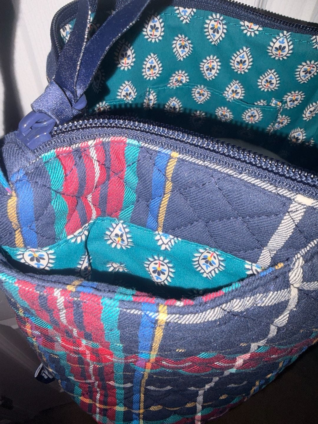 Vera Bradley Quilted Plaid Crossbody Bag 3