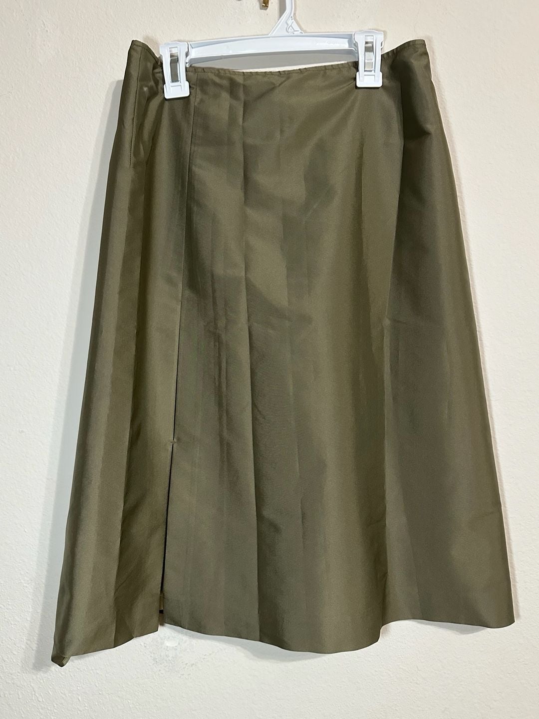Jil Sander Olive Green Midi Skirt 2