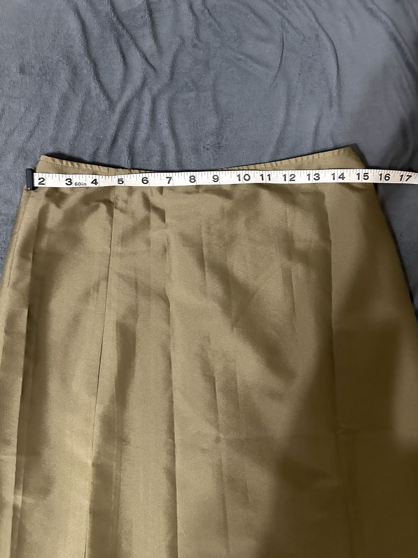 Jil Sander Olive Green Midi Skirt 4