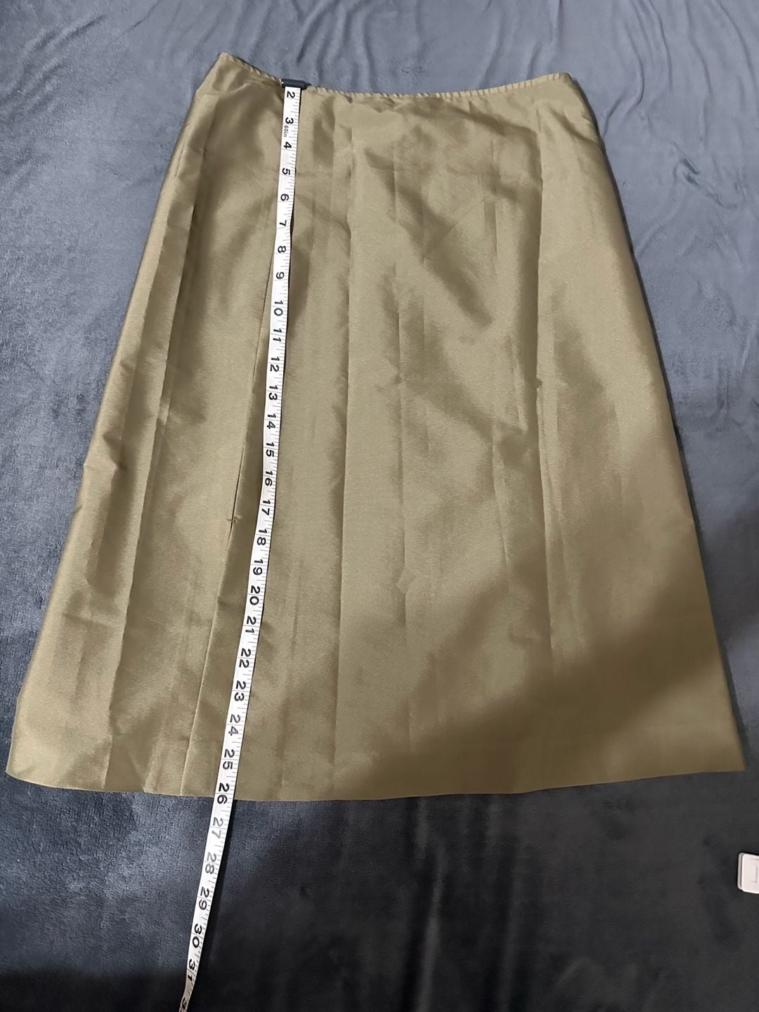 Jil Sander Olive Green Midi Skirt 6
