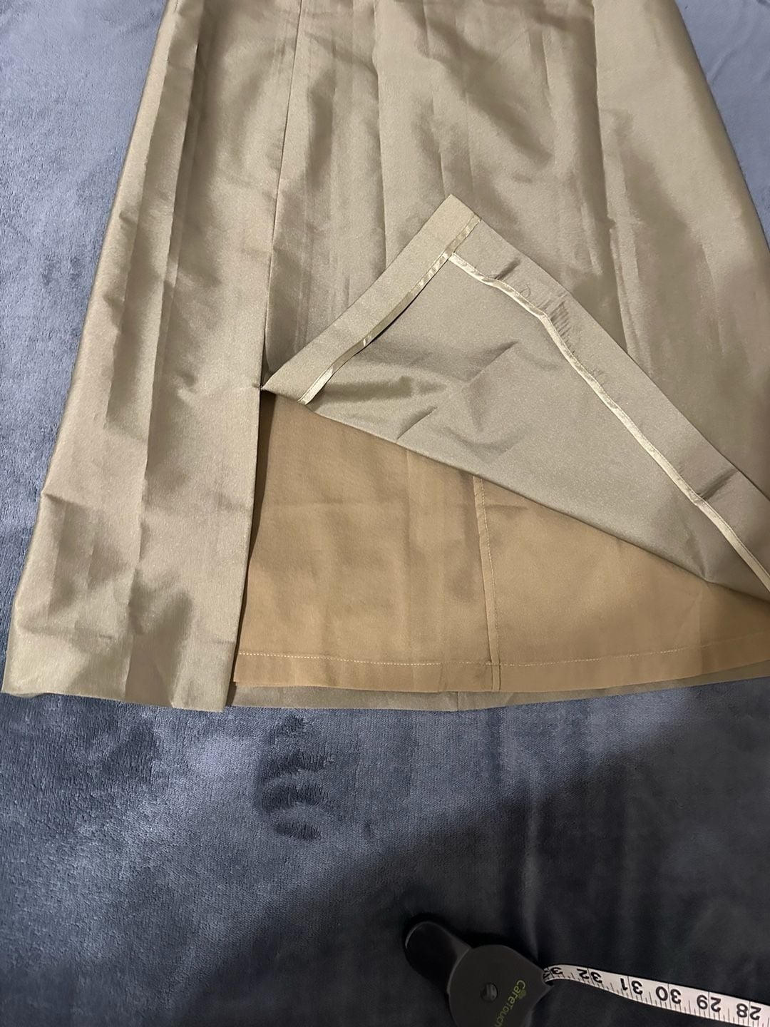 Jil Sander Olive Green Midi Skirt 7