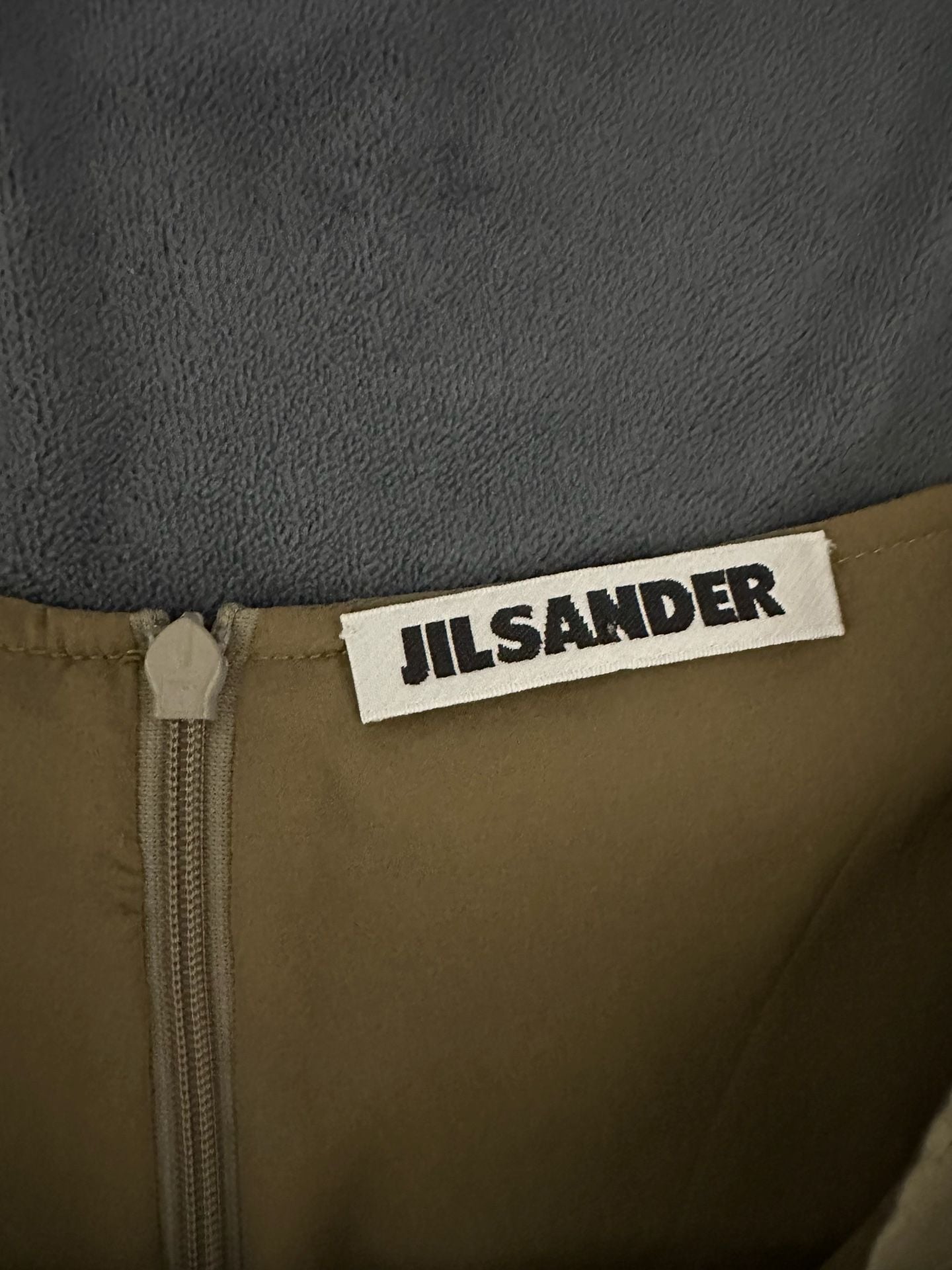 Jil Sander Olive Green Midi Skirt 8