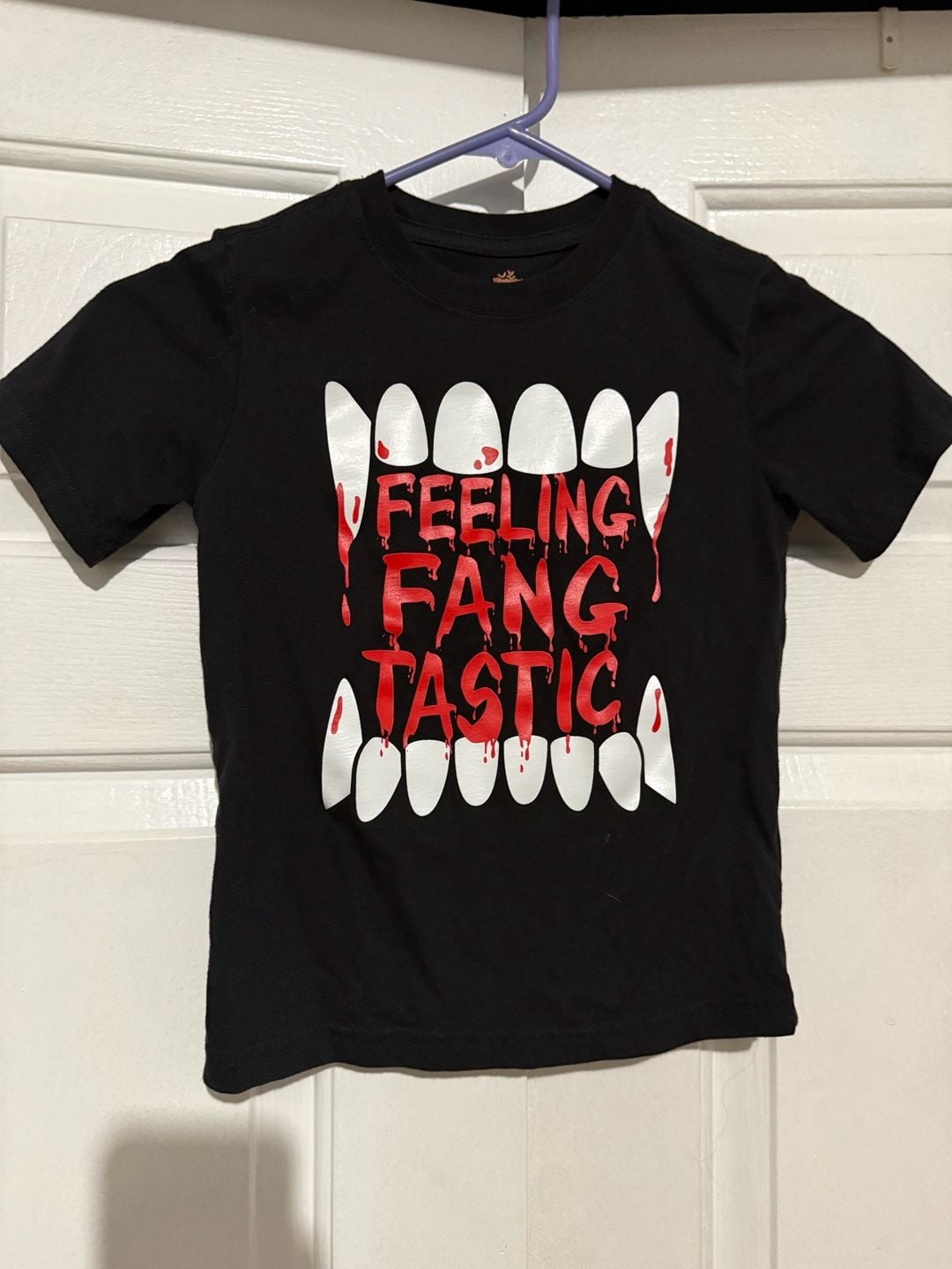 Halloween Feeling Fang-Tastic Vampire Graphic T-Shirt Size XS (4-5) Kids 2