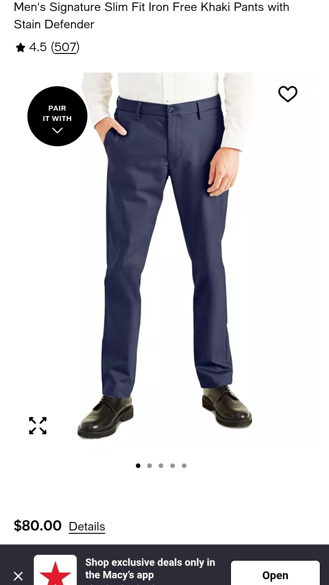 Dockers Easy Khaki Classic Fit Pleated Pants 33x30.
*Average price is $38 on sellraze (see pic) 3