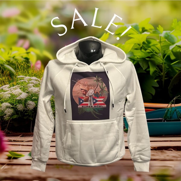Super Bowl LX Puerto Rico Graphic Hoodie White