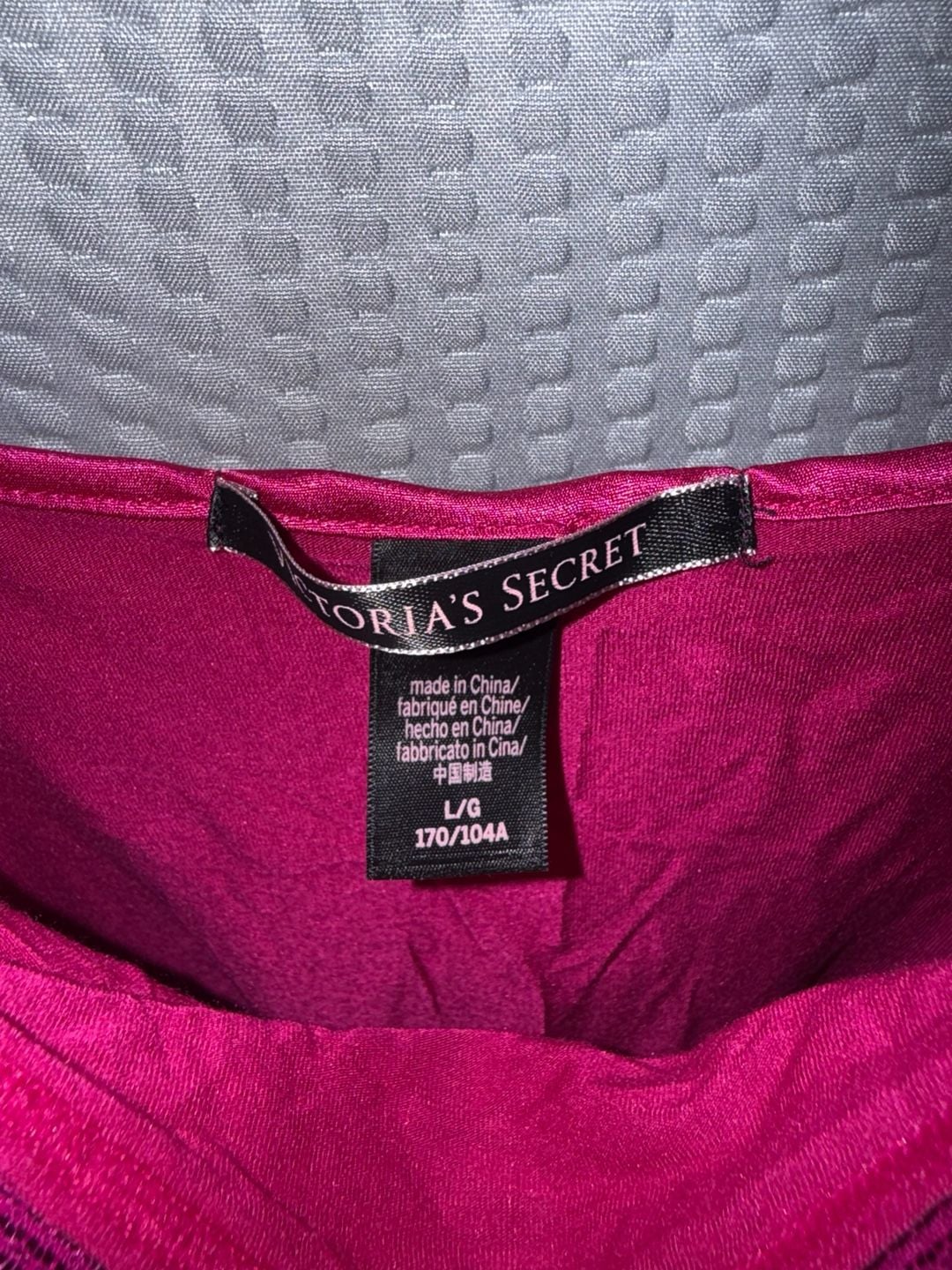 Victoria's Secret Pink Lace Trim Pajama Set Size L/G 2