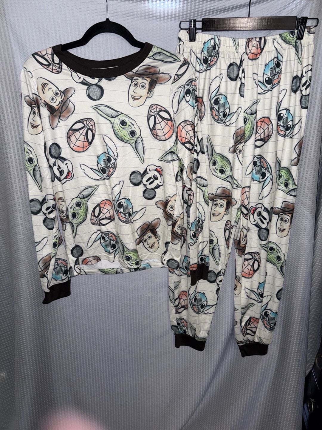 Disney 100 Character Sketch Pajama Set Size S/CH 1