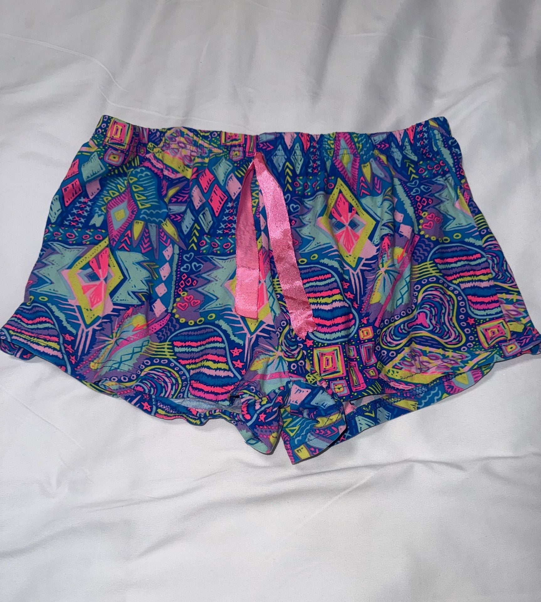Simply Fabulous Geometric Print Lounge Shorts 1