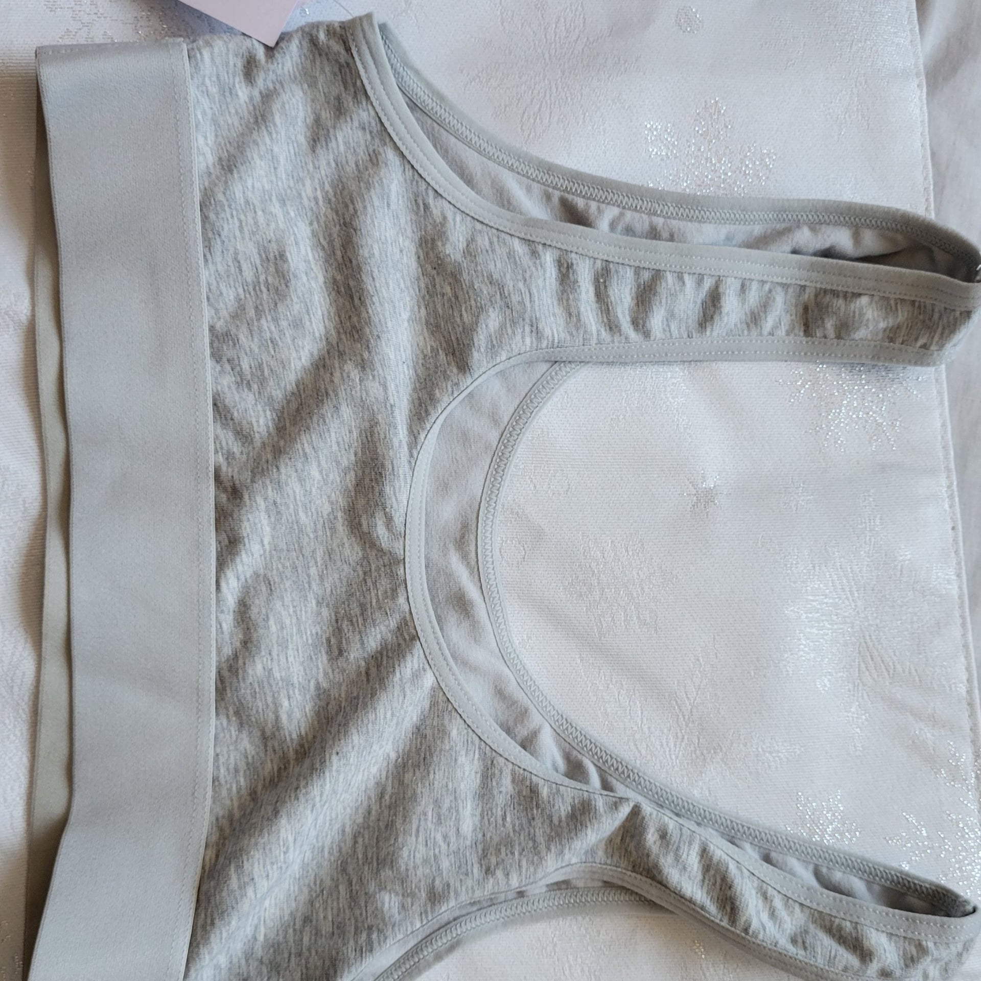 Auden Unlined Scoop Neck Bralette Gray Size XS 2