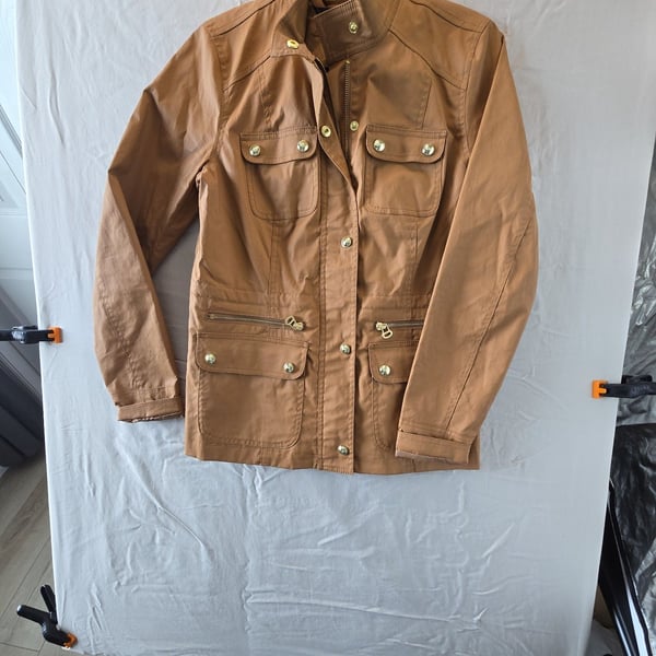 Tommy Hilfiger Women's Utility Field Jacket Tan Size S/P