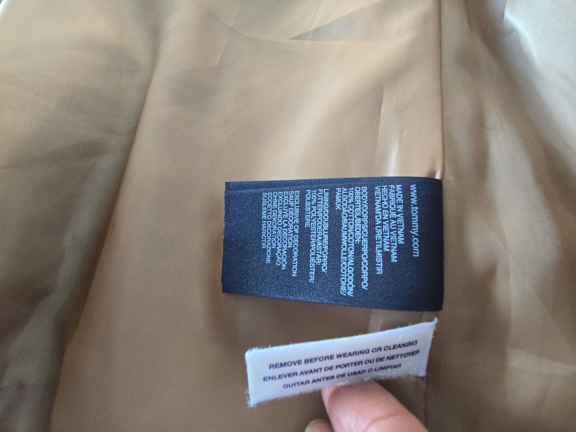 Tommy Hilfiger Women's Utility Field Jacket Tan Size S/P 5