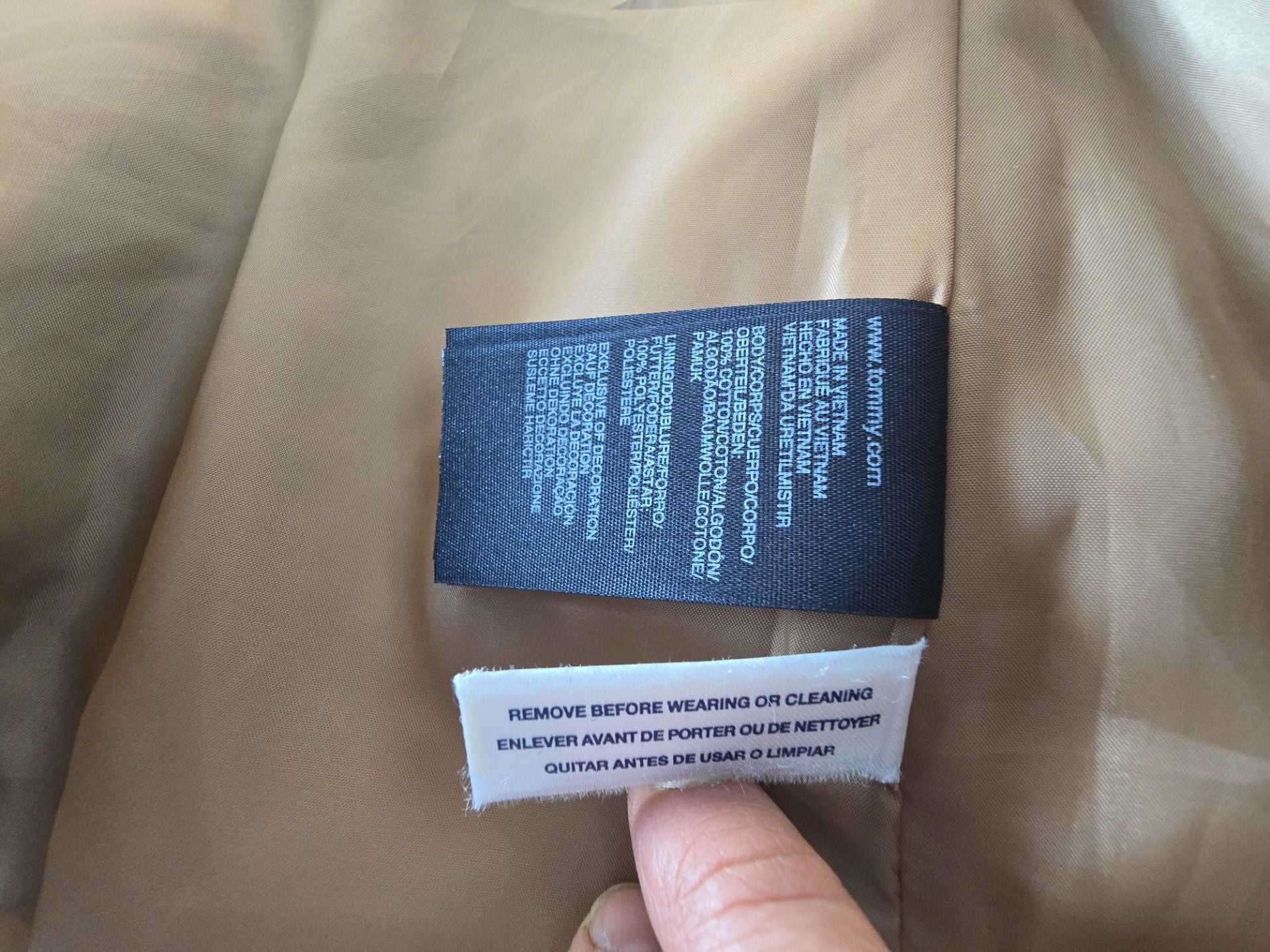 Tommy Hilfiger Women's Utility Field Jacket Tan Size S/P 6