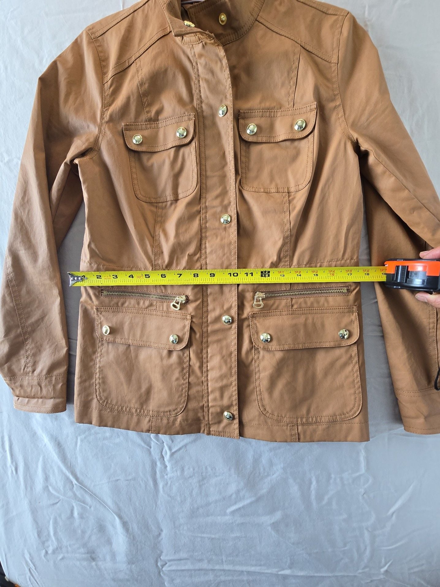 Tommy Hilfiger Women's Utility Field Jacket Tan Size S/P 13