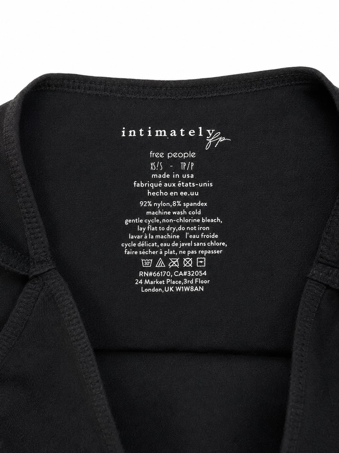 Intimately Free People Black Seamless Crop Tank Top Size XS/S 3