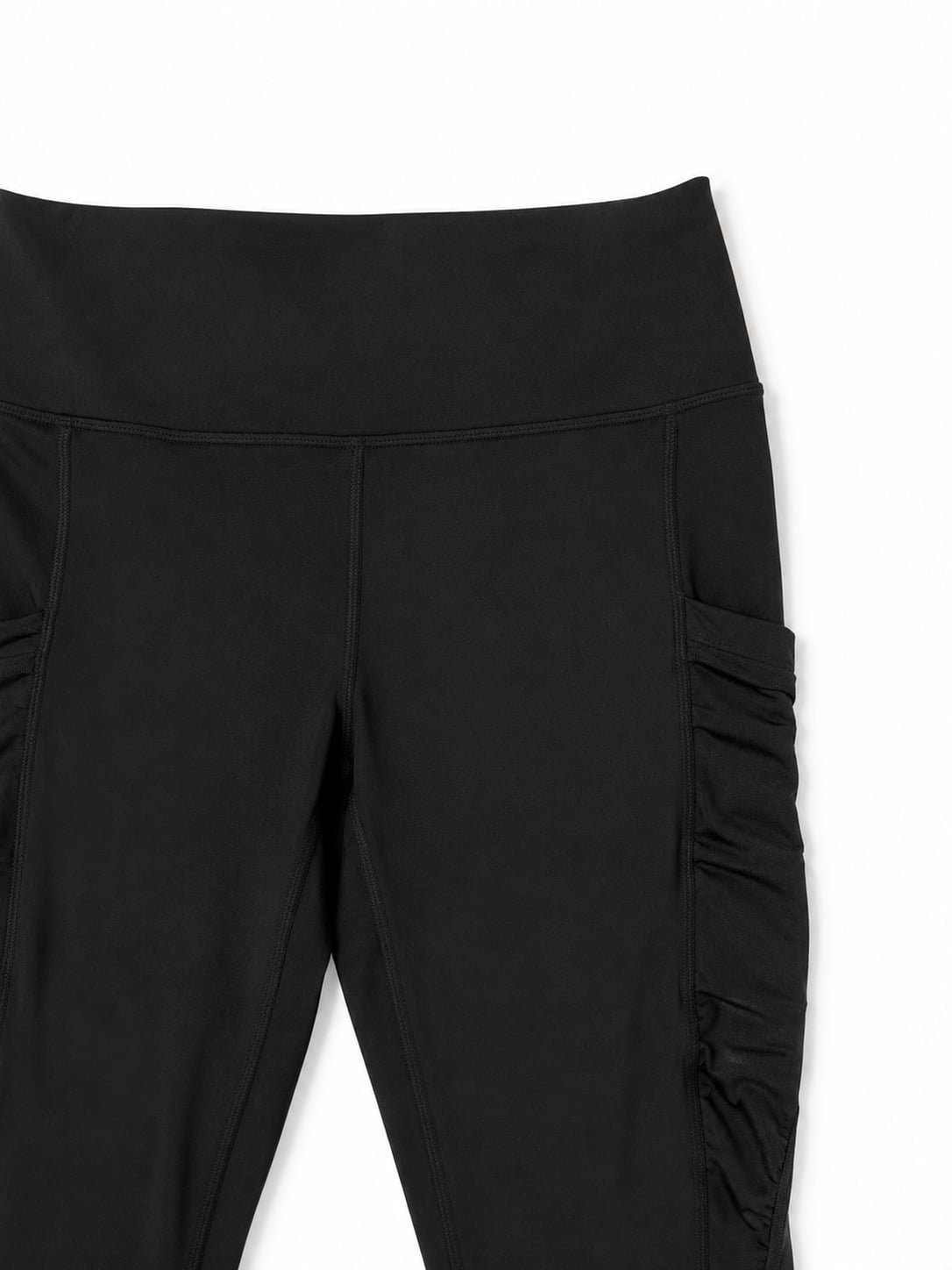 Fabletics PowerHold High-Waisted Ruched Mesh Leggings Black 4